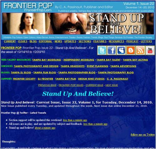 Frontier Pop issue 22: Stand Up and Believe!