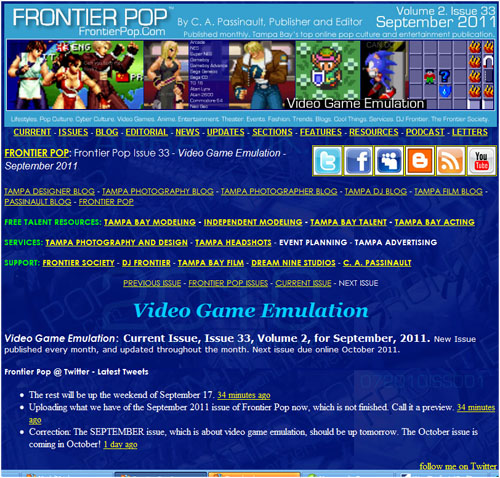Frontier Pop issue 33: Video Game Emulation
